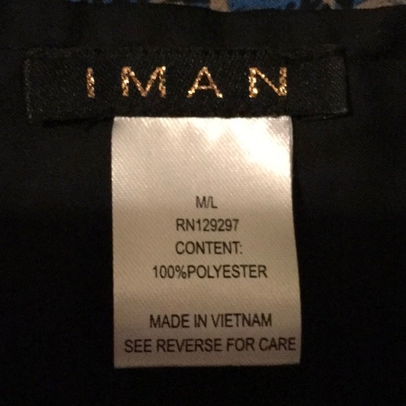 EUC, IMAN REVERSIBLE VEST,Tiger print & BLACK COLOR,SIZE M/L, GORGEOUS!Size M/L - Picture 3 of 4